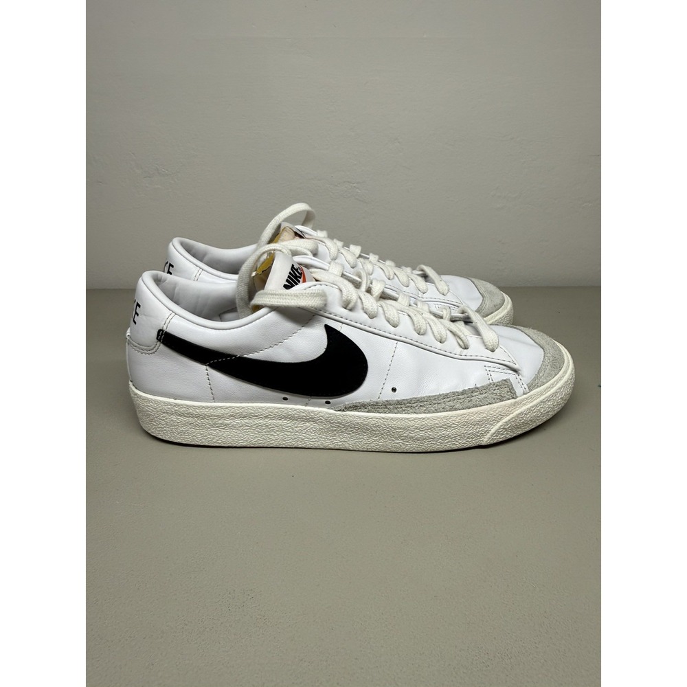 Nike Blazer Low '77 Vintage Shoes Mens Size 8 White Black Sneakers DA6364-101
